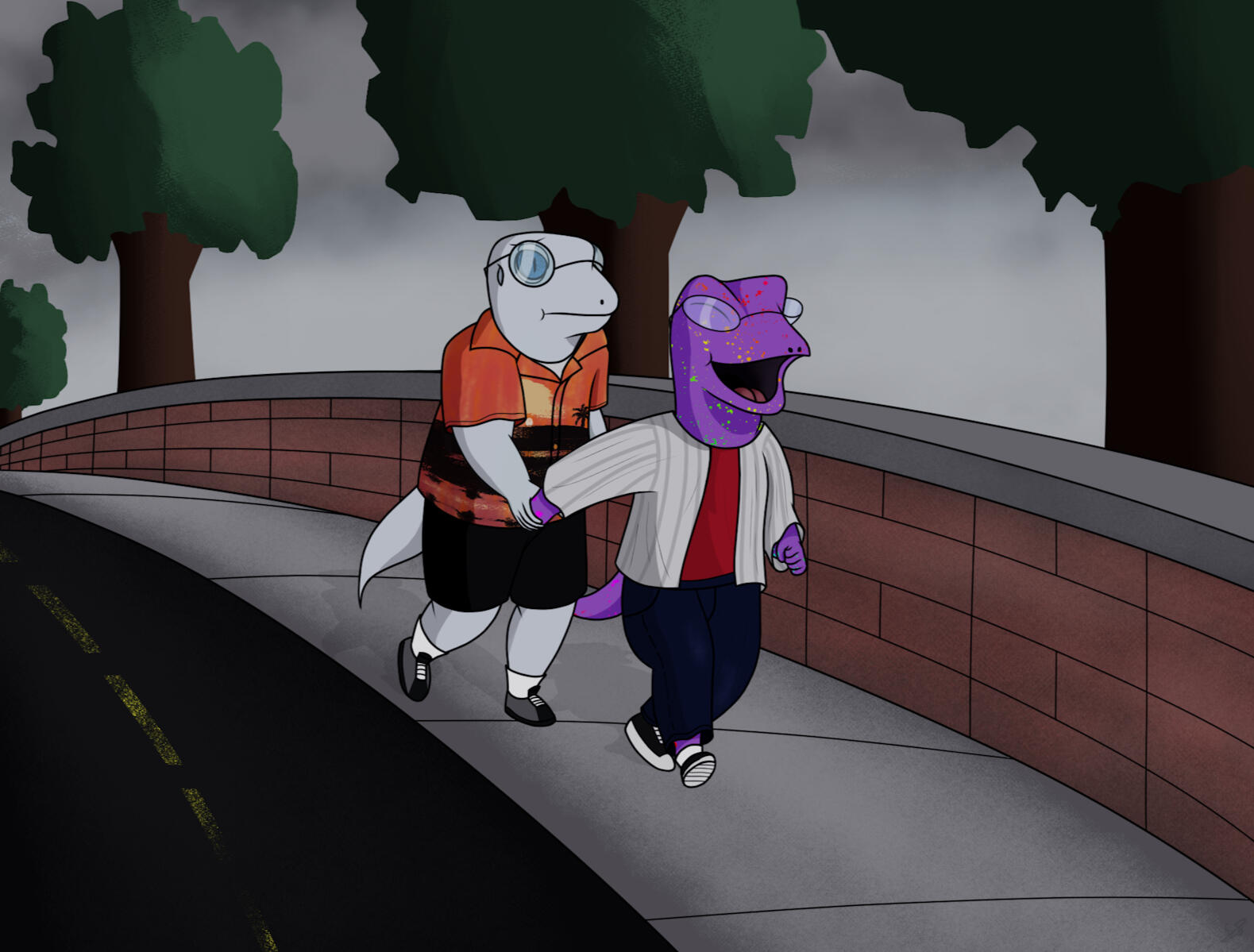 A Gloomy Walk
